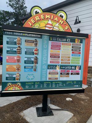 Photo of drive thru menu