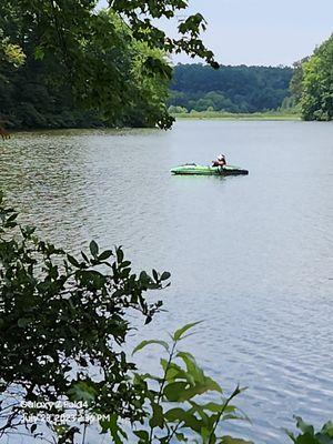 Lady kayaking