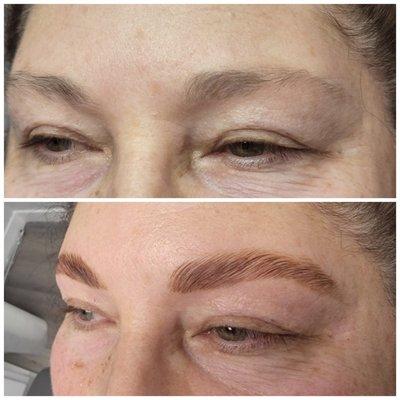 Brow lamination, tint, & shape