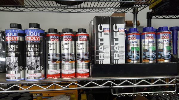 We carry a variety of Liqui Moly additives to keep your vehicle running great!