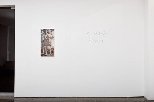 Installation view of Wei Dong's exhibition "Observer"