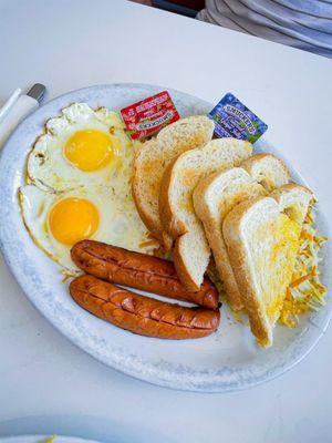 "Polish Sausage" Egg Combo -- it's a regular hotdog but still delicious