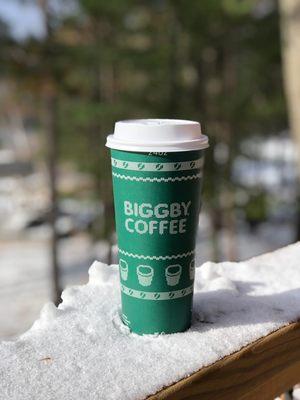 Brrr! BIGGBY® will keep you warm on a chilly winter's day!