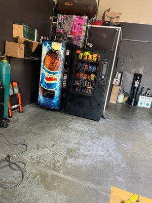 Vending machines in smog check location