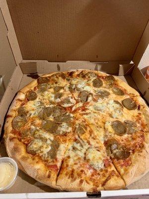 Yummy x-large  sausage lovers pizza