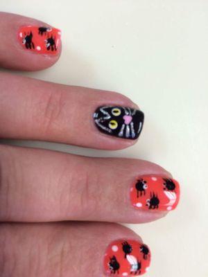 My Halloween nails by Hahn! She does the best detail!! And such a sweet lady!