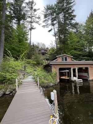 Boat house and dock