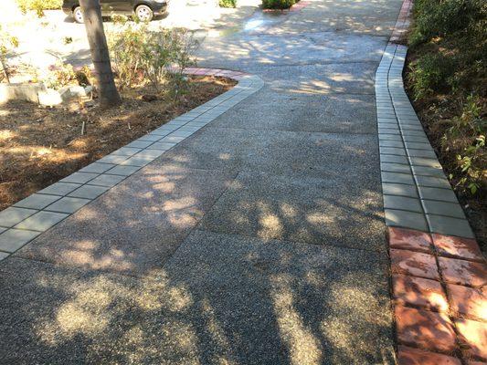 After:  Rancho Santa Fe driveway repair