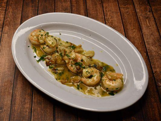 GAMBERETTI ALL'AGLIO,
Sautéed shrimp served in garlic and olive oil sauce