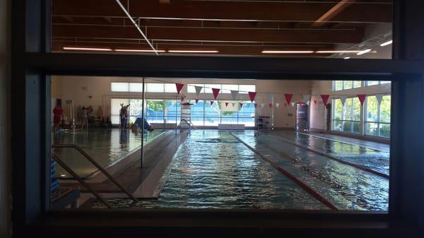 The pool where the girls take swim lessons