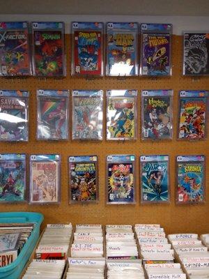 Lots of graded comics.