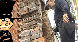 We are certified, chimney masonry repair experts. We can build or repair crumbling, cracked chimney's.