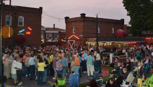 Outdoor courtyard at one of Thursday Concerts from 2012 season.