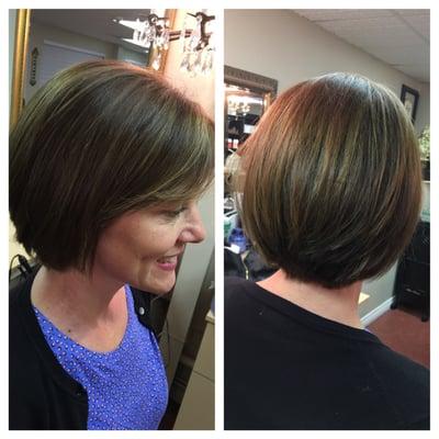 Hair by Chelsea (base color and lowlights and cut)