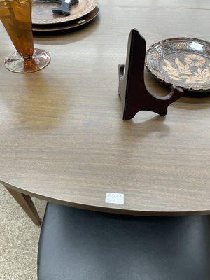 $650! Six hundred fifty dollars for this table and six chairs! That's over $90 per item! Yuck!