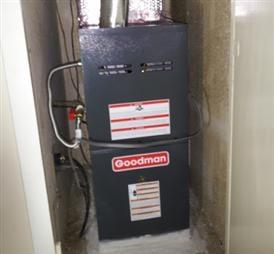 Furnace that got installed in a home.