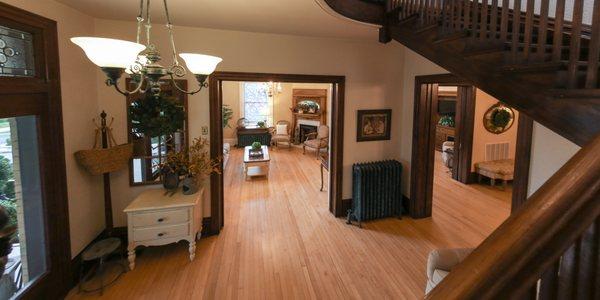 Front parlor from the grand entry stairs viewpoint