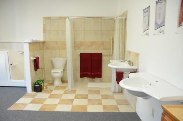 WHETHER YOUR IN A WHEELCHAIR OR NEED EASY ACCESS, OUR DESIGNERS AND INSTALLERS CAN PLAN AND INSTALL THE PERFECT BATHROOM OR K...