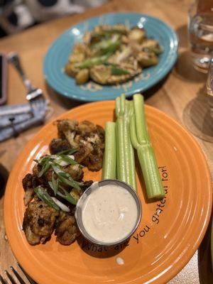 Buffalo Cauliflower (I Am Zesty) and Potatoes (I Am Grounded