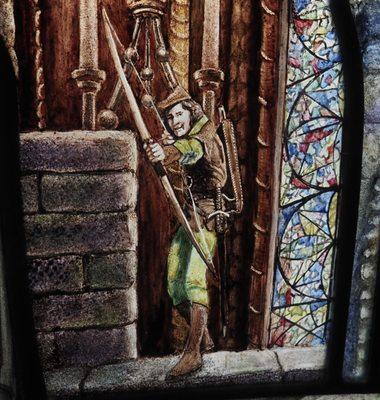 One of the tiny hidden "Easter eggs" - Robin Hood!!