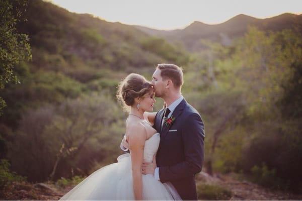 Fall wedding in Malibu vineyard