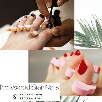 Schedule your time and set an appointment at Hollywood Star Nails today for healthy toenails!