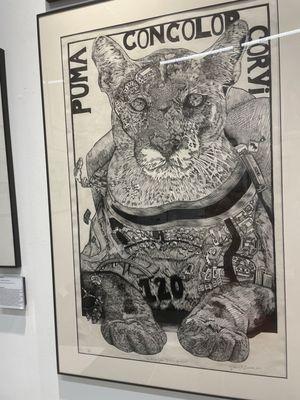 Puma art etching