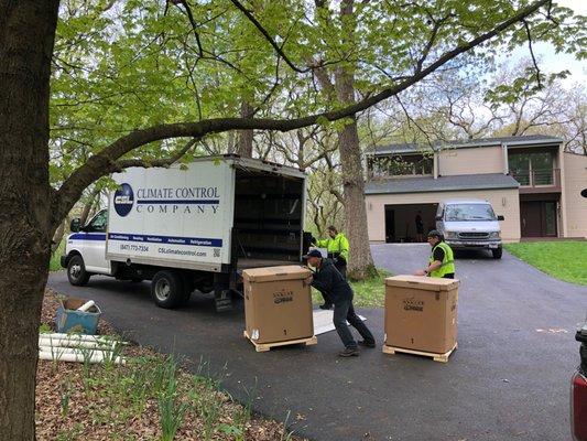 Unloading two new AC Systems!