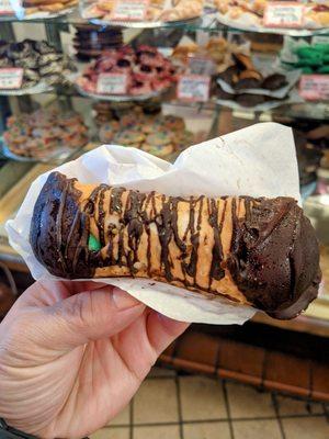 Mint chocolate cannoli