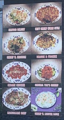 Menu pics