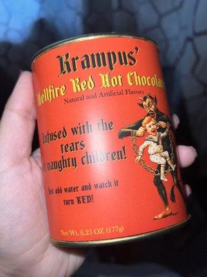 Krampus hot chocolate only this time of year!!