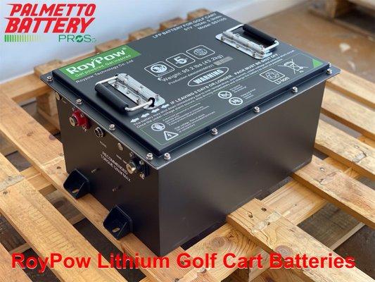 Palmetto Battery Pros is proud to provide sales, service and installation of RoyPow Lithium golf cart batteries.