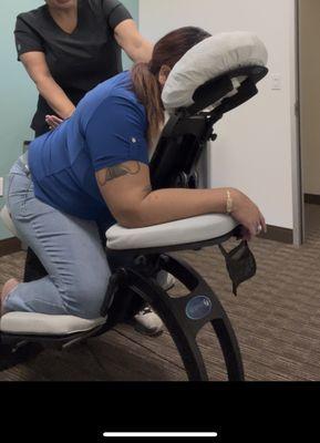 Chair massage available in your hotel room. Easy and efficient for office, party or conference. Affordable rates to accommodate any budget.