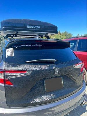 "Damascus" tail gate wrapped