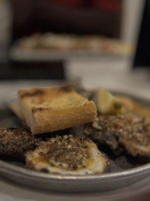 New Orleans grilled oysters.