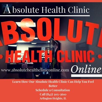 Absolute Health Clinic Website http://absolutehealthcliniconline.com
Follow us on Twitter @Absolute_Chiro