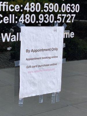 By appointment