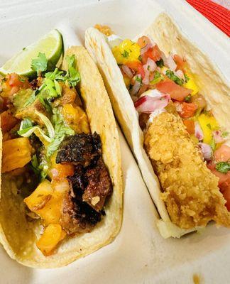 Al Pastor and Fish Taco