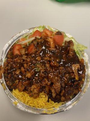 Lamb over Rice Platter