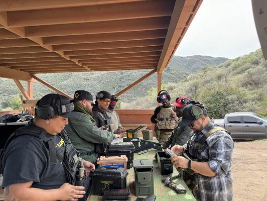 Dangerfield field class loading up ammo