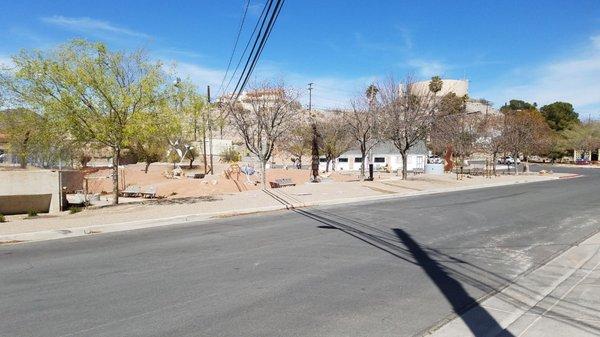 A perspective photo from Railroad Street.