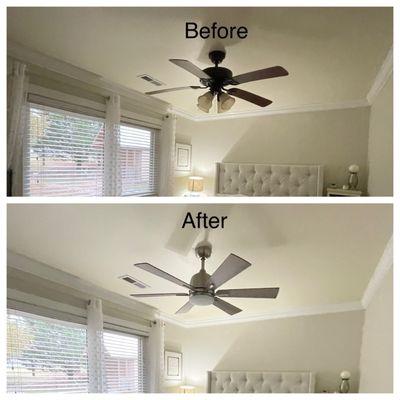 Ceiling fan installation