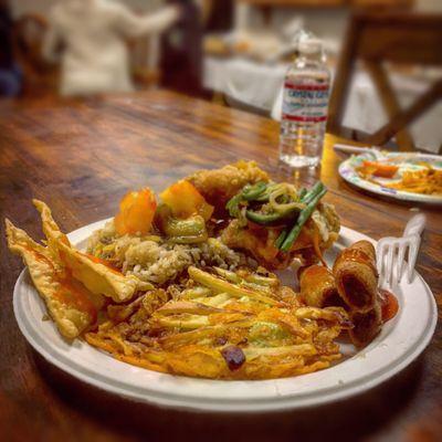 Best wake food ever: fried okoy, fried wonton, fried chicken, fried lumpia, fried rice.