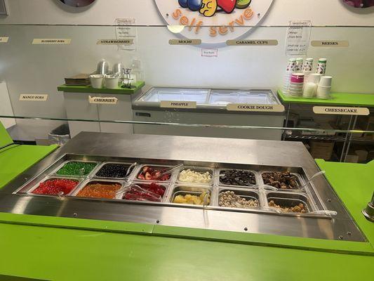 Fresh toppings