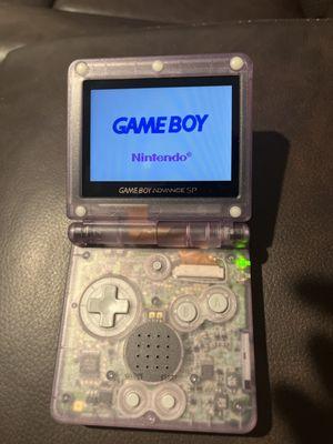 Gameboy SP with upgraded screen and swapped shell