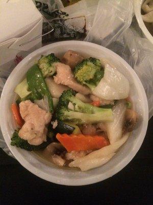 Chicken with Chinese Vegetable...hot and fresh