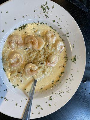 Roasted Garlic Shrimp over Rice