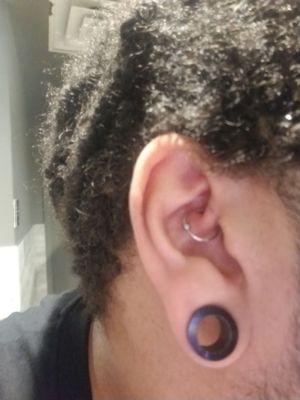 Daith piercing I got during this session