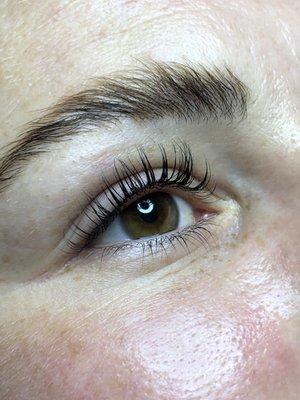 Lash lift and tint