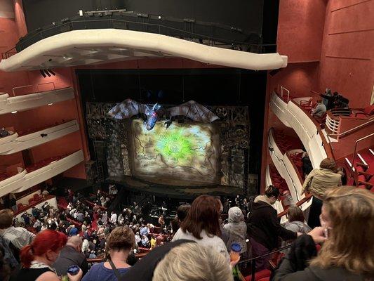 Inside the theater during the National Broadway tour of Wicked